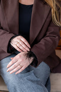 Feather Cuff - Black